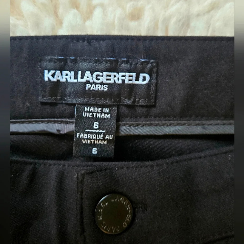 Karl Lagerfeld Paris Classic Ultra Smooth Skinny Slacks - Picture 6 of 7